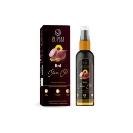 RUPAM Men's Red Onion Hair Growth Oil for Thicker, Stronger Hair | Beauty Treatment for Hair Loss and Balding Prevention